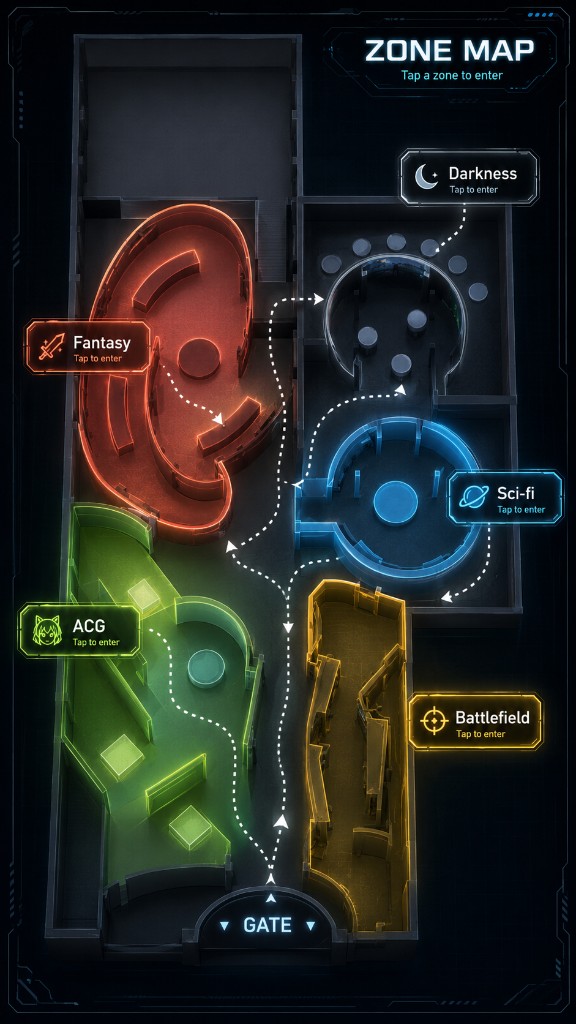 Exhibition zone map